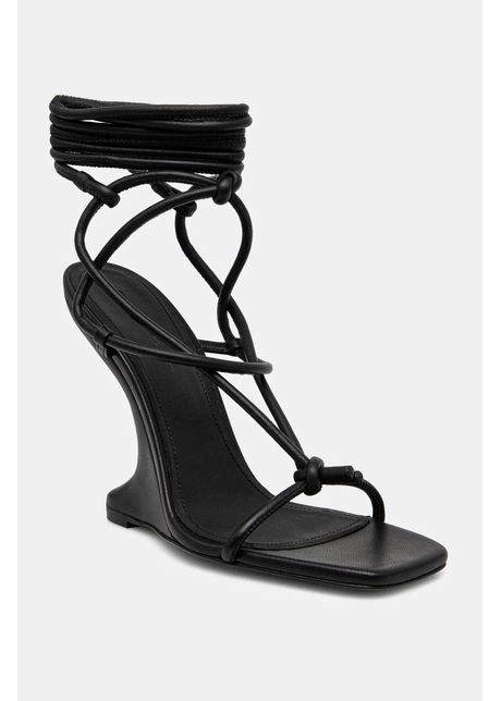 Rick owens lilies sandale de piele cantilever 11 penta culoarea negru li02d5806llp