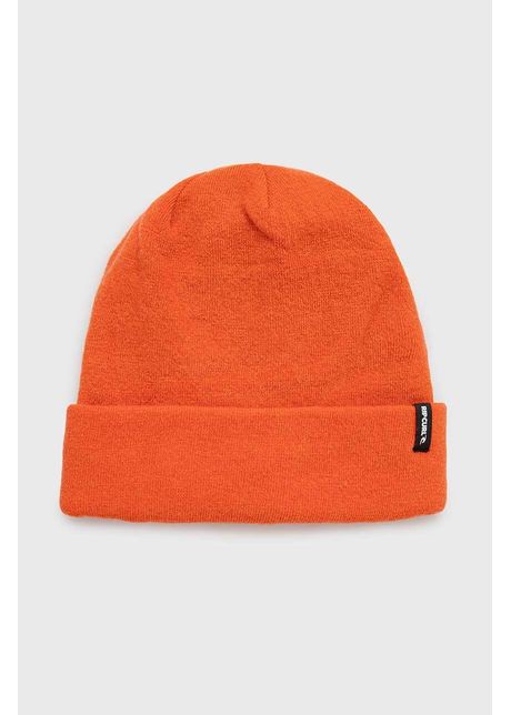 Rip curl caciula din amestec de lana culoarea portocaliu din tricot gros