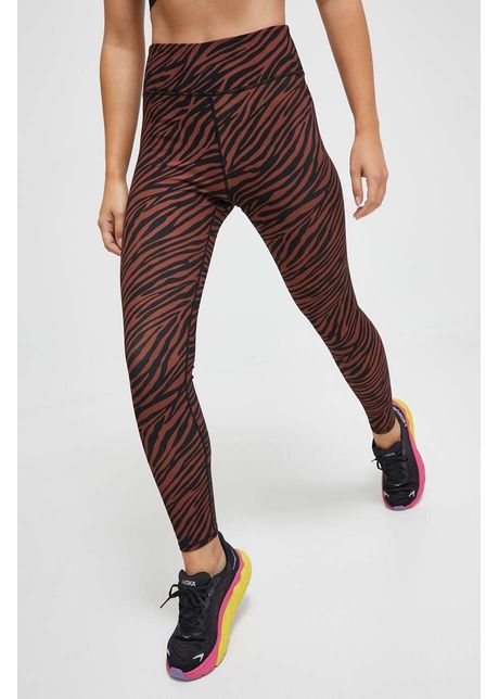 Rip curl leggins de antrenament mirage sun tribe culoarea maro modelator