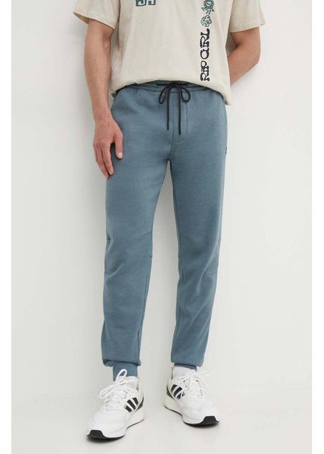 Rip curl pantaloni de trening culoarea gri neted
