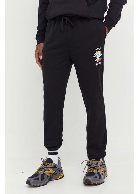 Rip curl pantaloni de trening culoarea negru melanj