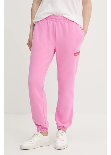 Rip curl pantaloni de trening culoarea roz cu imprimeu 03lwpa