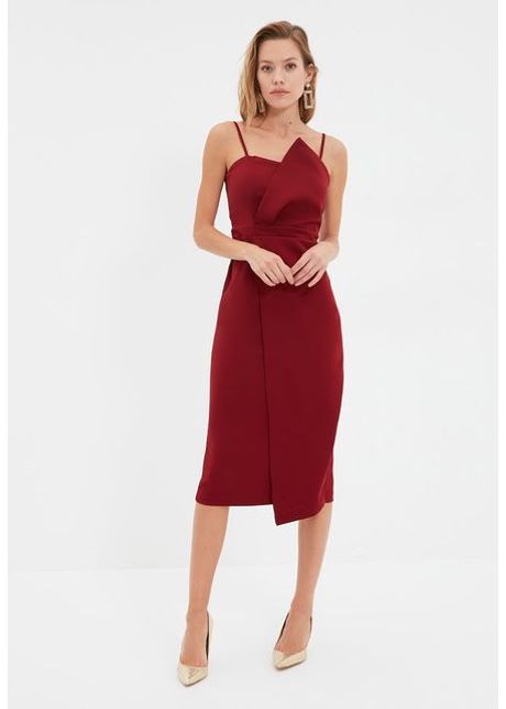 Rochie midi grena patricia