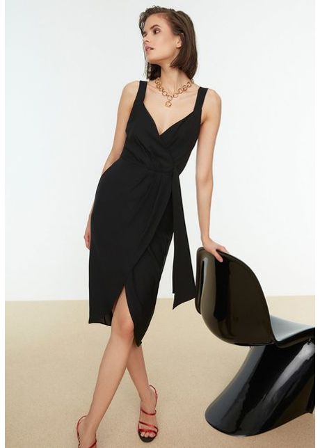 Rochie midi neagra lidia