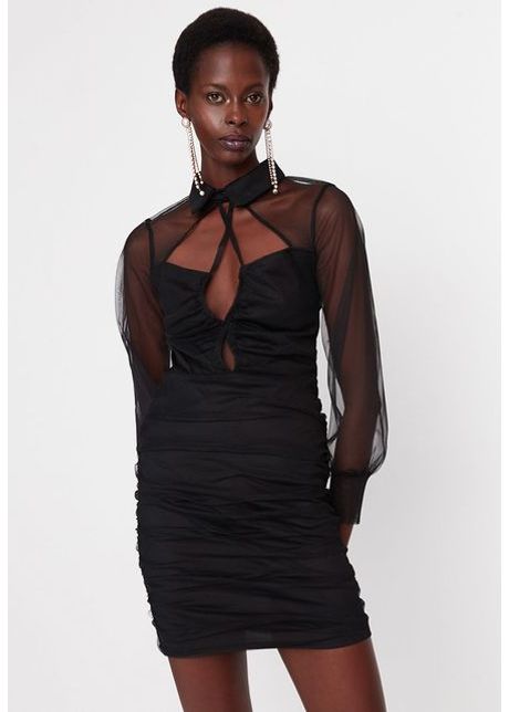 Rochie scurta neagra velda
