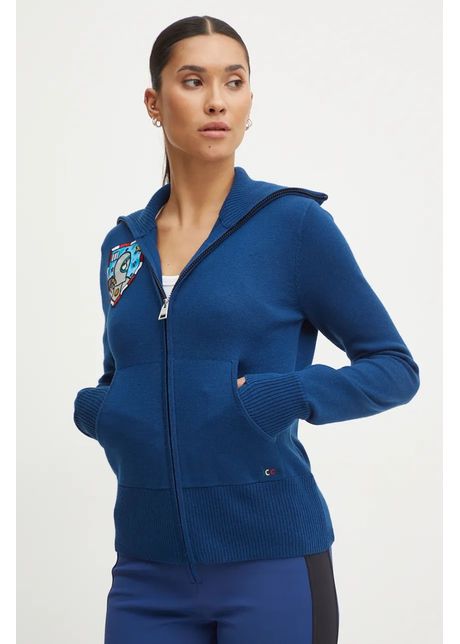 Rossignol cardigan galina x jcc femei culoarea albastru marin light rlmwo03