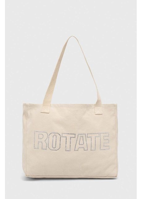 Rotate geanta de bumbac culoarea bej