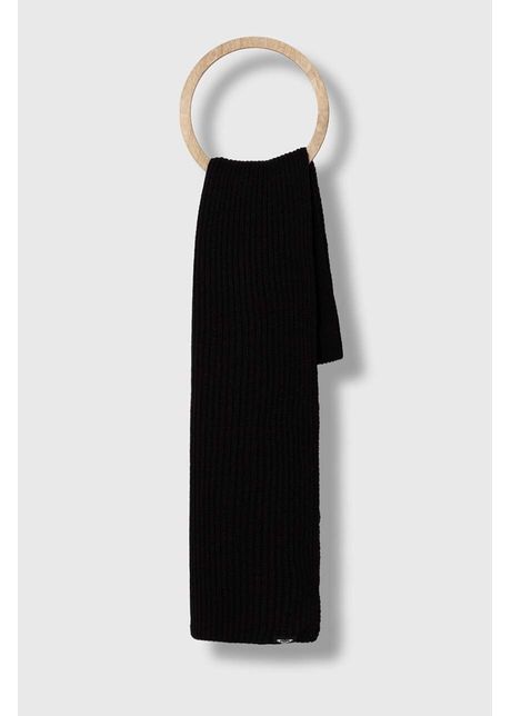Roxy fular femei culoarea negru neted