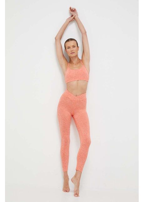 Roxy jambiere de yoga everyday culoarea portocaliu melanj