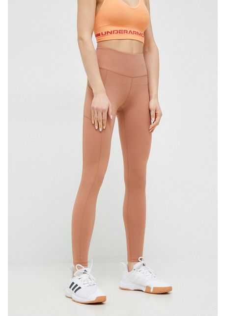 Roxy leggins de antrenament heart into it x mizuno culoarea maro neted