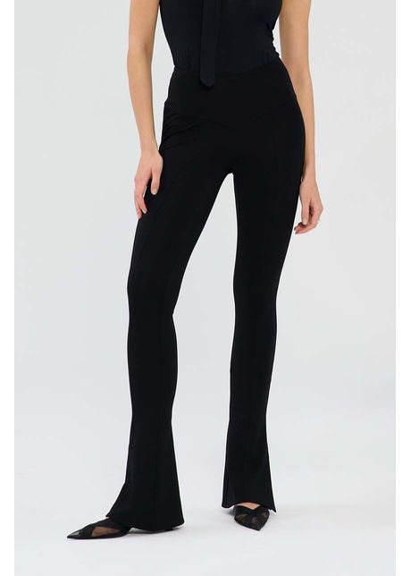 Saint body colanti femei culoarea negru neted