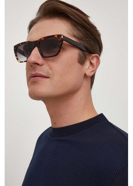 Saint laurent ochelari de soare barbati culoarea maro