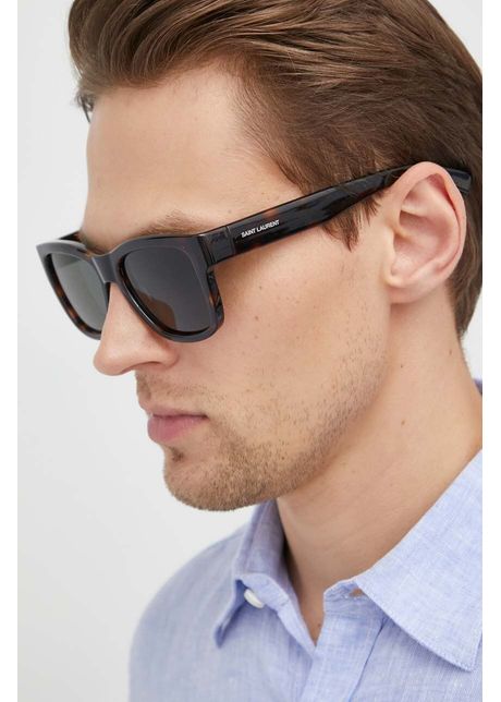 Saint laurent ochelari de soare barbati culoarea maro