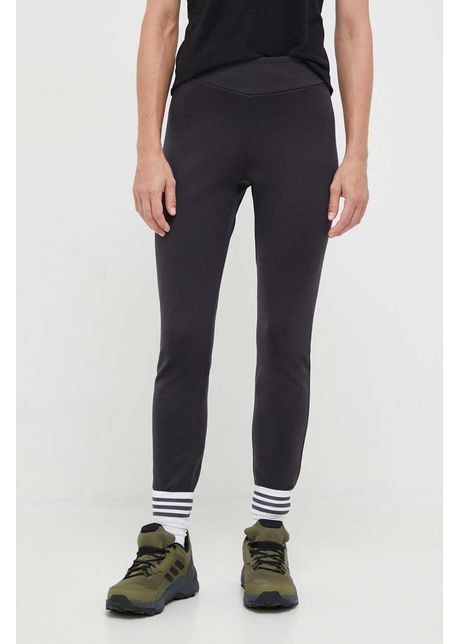 Salewa leggins sport fanes femei culoarea negru neted