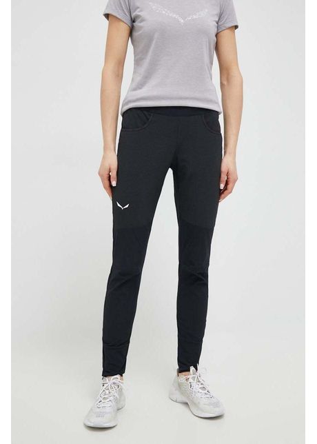 Salewa pantaloni de exterior agner culoarea negru
