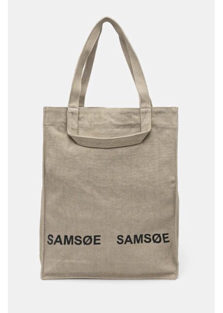 Samsoe samsoe geanta de bumbac salucca culoarea bej u24300002