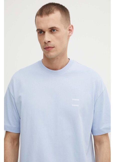Samsoe samsoe tricou din bumbac joel barbati culoarea bej neted m22300126