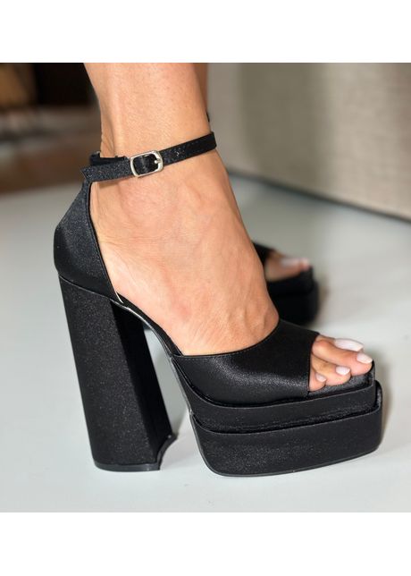 Sandale cu toc laverne negre