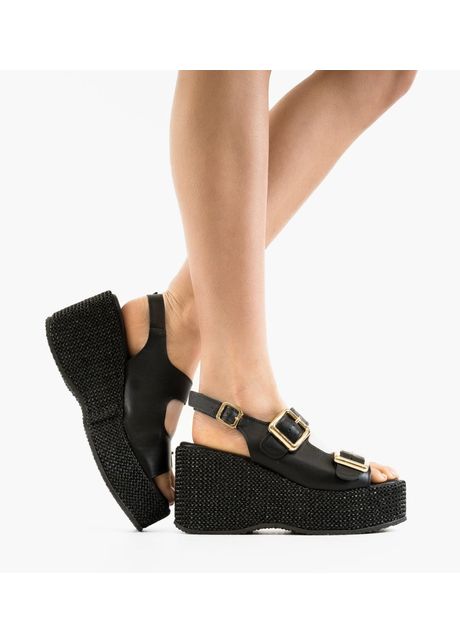 Sandale dama boreas negre