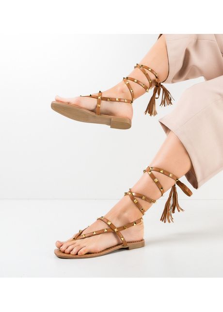 Sandale dama precious camel