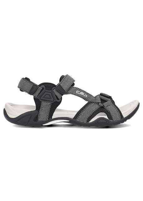 Sandale hamal textil negru alb