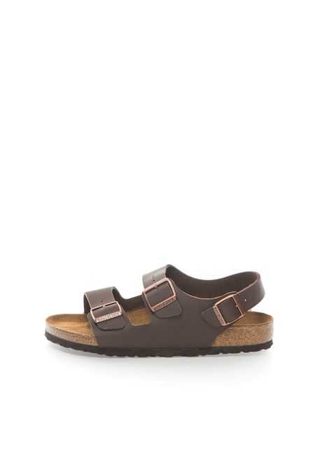 Sandale maro inchis cu calapod clasic milano