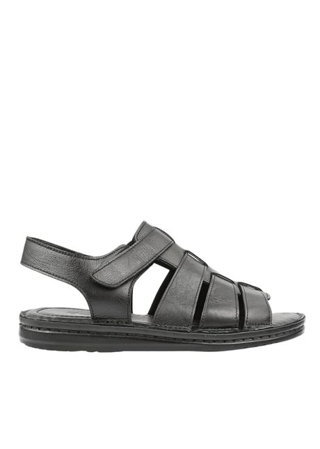Sandale sport barbati b39 g180b negru piele naturala