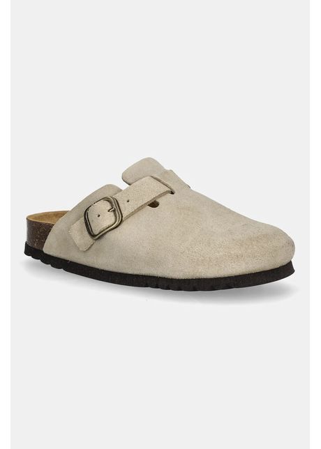 Scholl papuci din piele FAE culoarea bej, F321981002