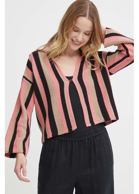 Sisley cardigan cu amestec de in