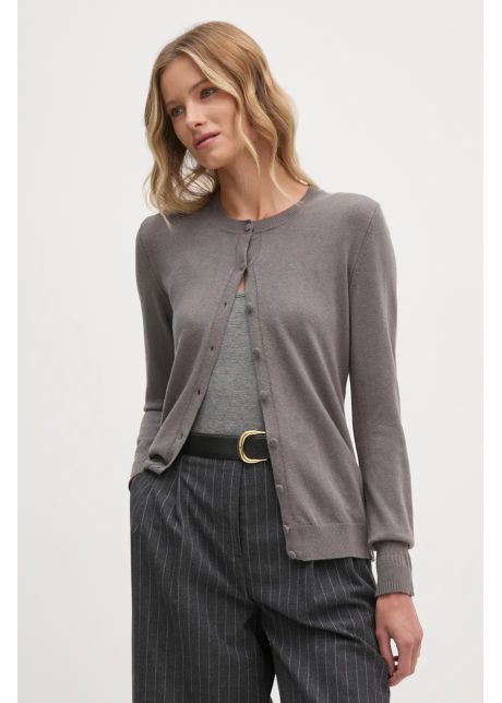 Sisley cardigan din amestec de lana culoarea gri light 102hm5237