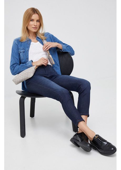Sisley jeansi femei high waist