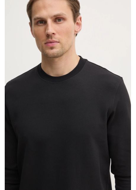Sisley longsleeve barbati culoarea negru neted 3o35s104c