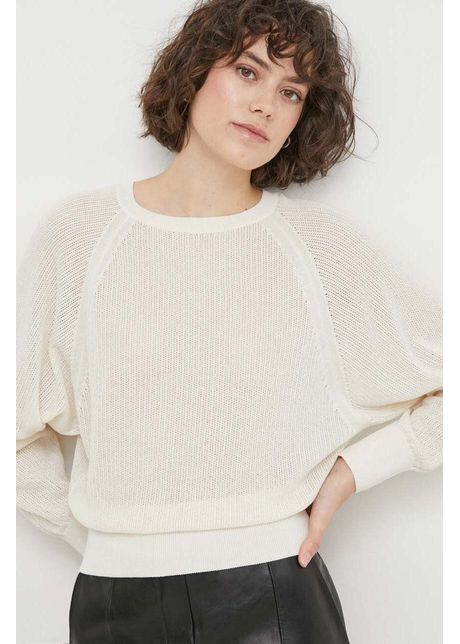 Sisley pulover femei culoarea bej light