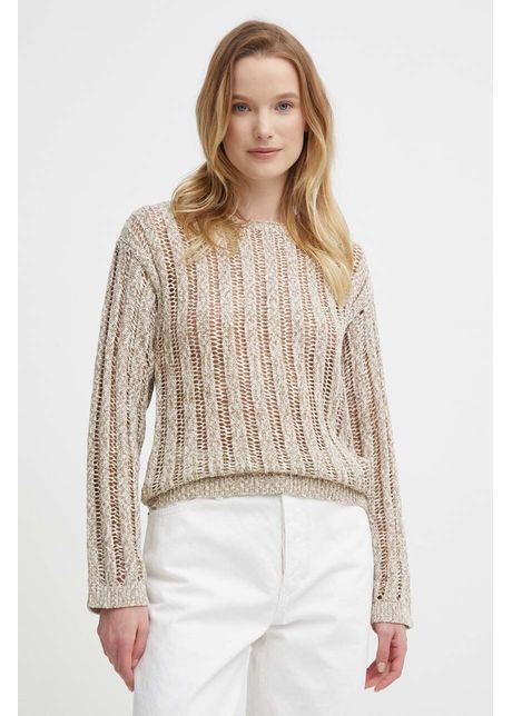 Sisley pulover femei culoarea bej light
