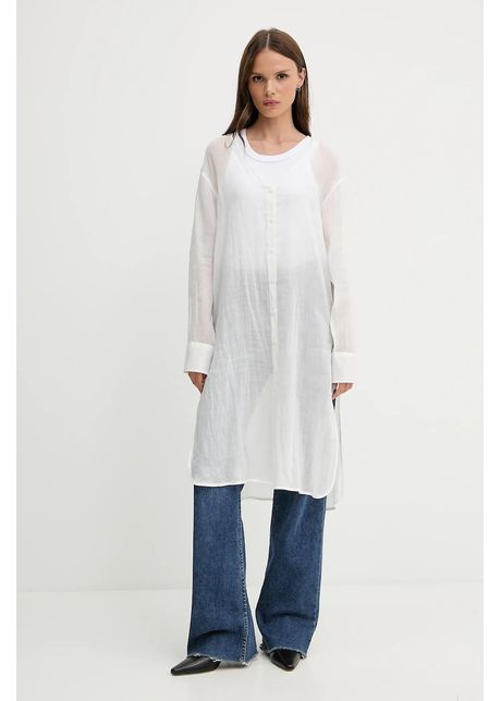 Sisley rochie culoarea alb mini oversize 5xjzlq096