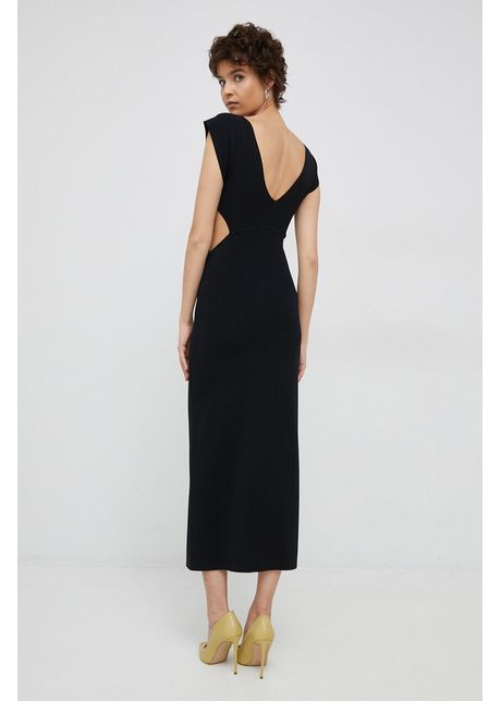 Sisley rochie culoarea negru maxi mulat