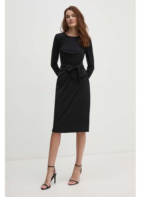Sisley rochie culoarea negru mini evazati 4nqxlv066
