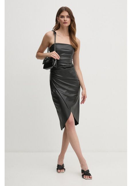 Sisley rochie culoarea negru mini mulat 45fslv062
