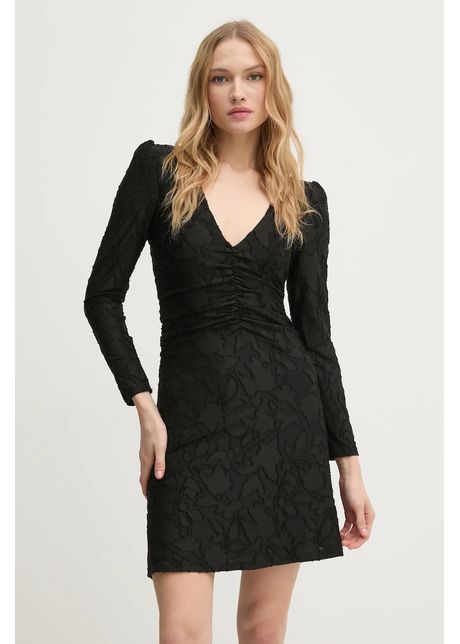 Sisley rochie culoarea negru mini mulat 4ty3lv06n