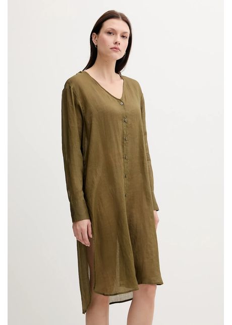 Sisley rochie culoarea verde mini oversize 5xjzlq096