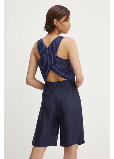 Sisley top de in culoarea albastru marin