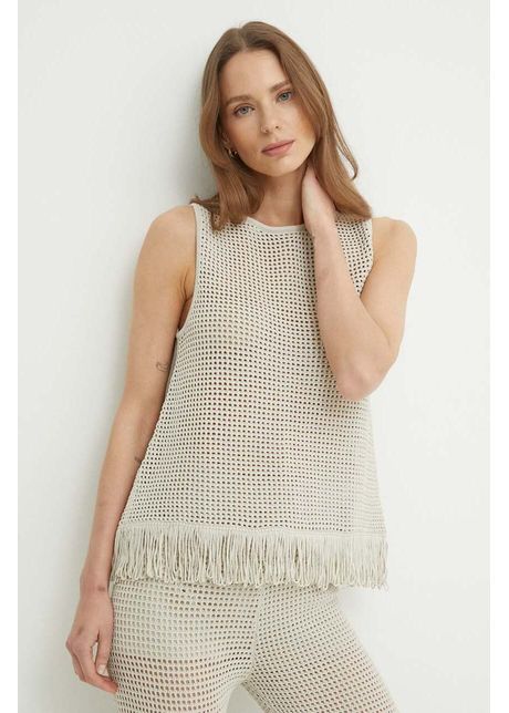 Sisley top femei culoarea bej