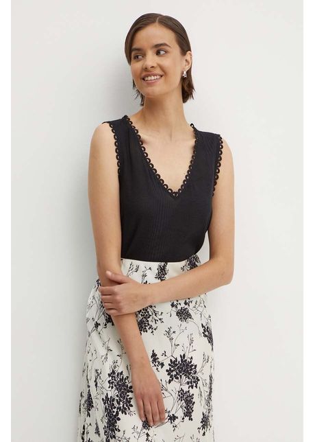 Sisley top femei culoarea negru