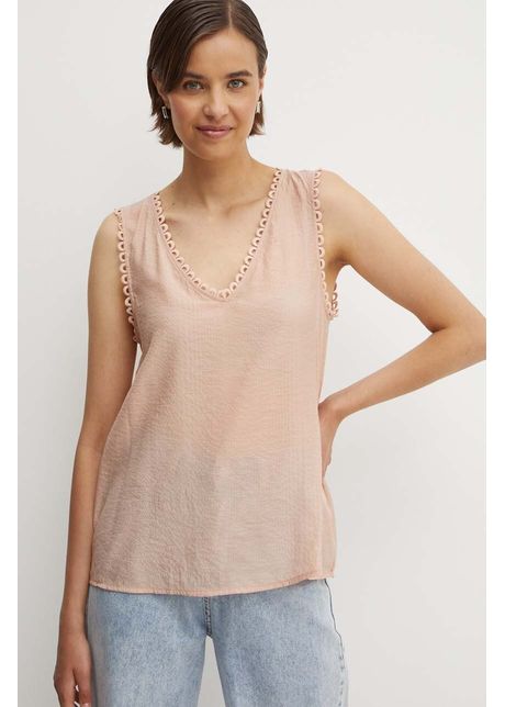 Sisley top femei culoarea portocaliu