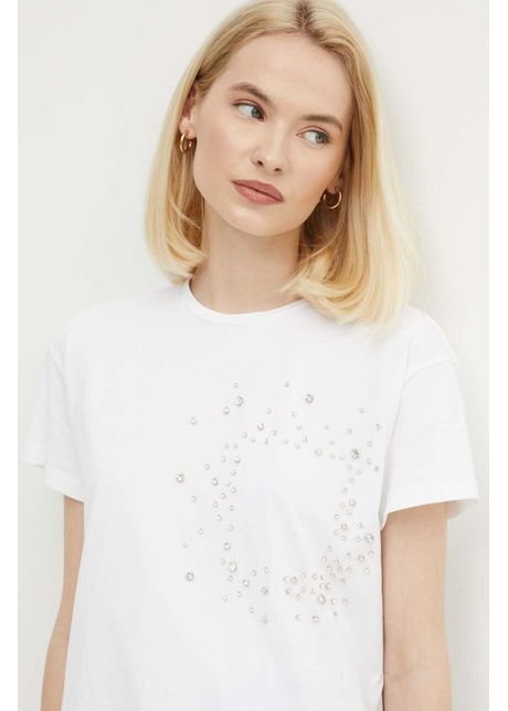 Sisley tricou din bumbac femei culoarea alb