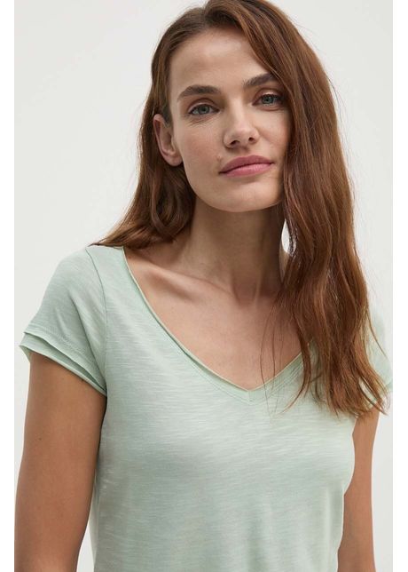 Sisley tricou femei, culoarea verde