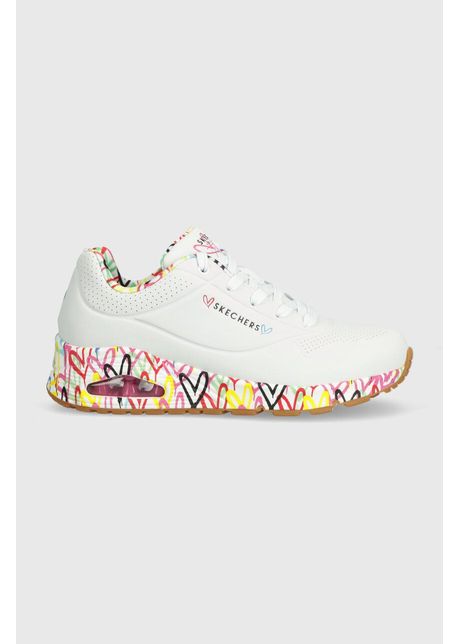 Skechers sneakers skechers x jgoldcrown culoarea alb