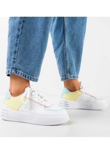 Sneakers dama kaia galbeni