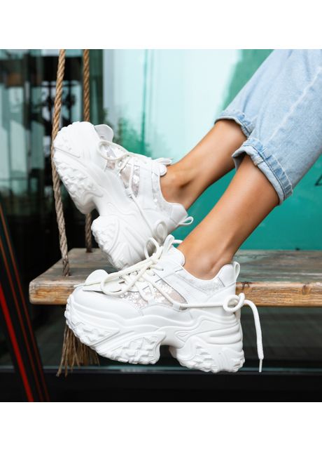Sneakers dama pomora albi