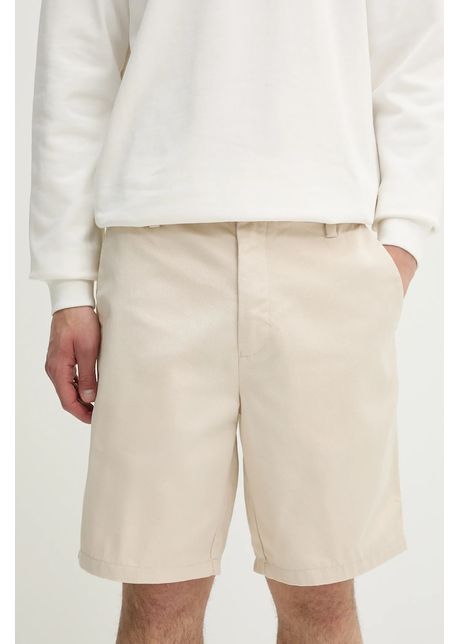 Solid pantaloni scur i alann culoarea bej 21107653 130401